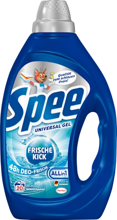 Universal Laundry Detergent Gel with Deodorant Fresh Kick, 20 liter