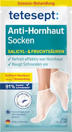 Foot mask socks anti-callus (1 pair), 2 pcs