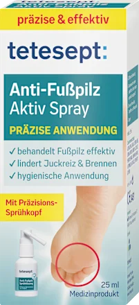 Athlete's foot remover spray, 25 ml