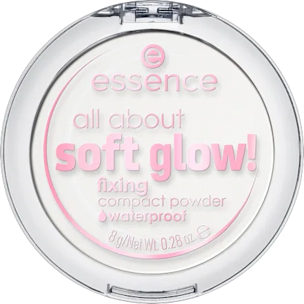 Compact powder All About Soft Glow! Fixing Waterproof, 8 g