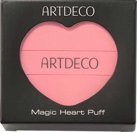Heart-shaped makeup sponge, 1 pc.