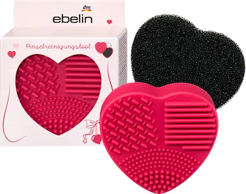 Brush cleaning tin heart "Cherry Love", 1 pc.