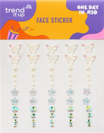 Face sticker One Day In Rio 010, 1 pc