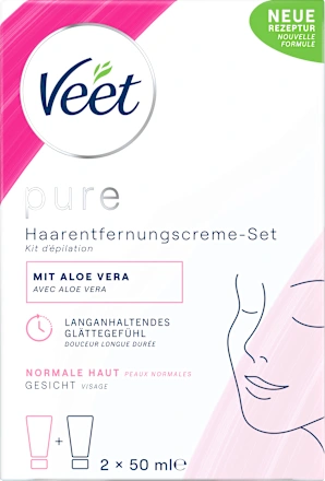 Facial hair removal cream set (2 x 50 ml), 100 ml