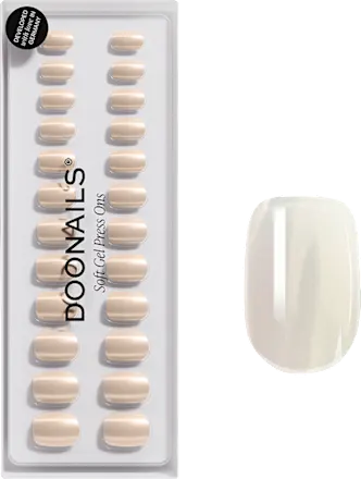 Artificial nails, Soft Gel Press Ons Toffee Extra Short Square, 30 pieces