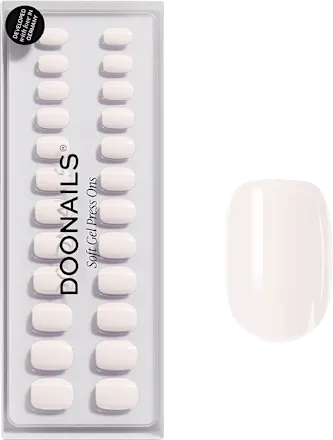 Artificial nails, Soft Gel Press Ons Pillow Talk Extra Short Square, 30 pieces