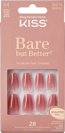 Artificial Nails Bare But Better True Nude, 28 pieces