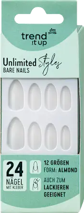 Artificial Nails Unlimited Style Bare, 24 pieces