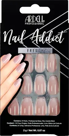 Artificial nails Nail Addict French Fade, 24 pieces