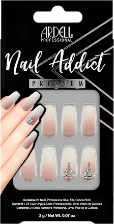 Artificial nails Nail Addict Rich Tan Ombre, 24 pieces