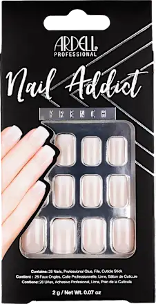 Artificial nails Nail Addict Subtle French, 24 pieces