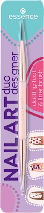 Nail Design Duo Dotting Tool & Liner Brush, 1 pc