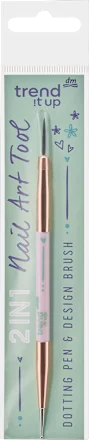 Nail design pen 2 in 1, 1 pc