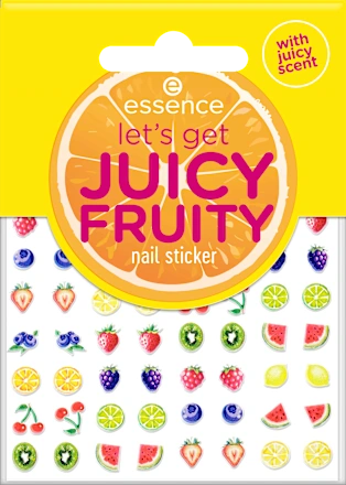 Nail sticker Let's Get Juicy Fruity, 1 pc