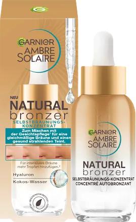 Self-tanning concentrate for face, natural bronzer, 30 ml