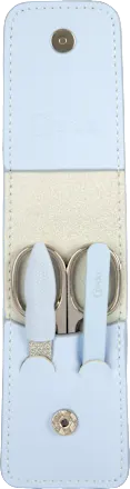 Manicure set travel, light blue, 3 pieces, 1 pc.