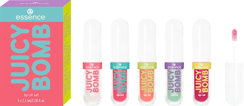 Lip Oil Juicy Bomb Set 5pcs 01 Glossy Days Ahead!, 1 pc
