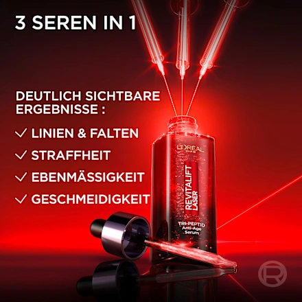 Anti-aging laser serum with tri-peptides, hyaluronic acid and vitamin C, 30 ml - Image 9