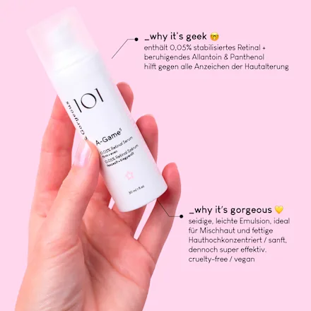 Facial serum 101 A-Game-5 0.05% Retinal, 30 ml - Image 5