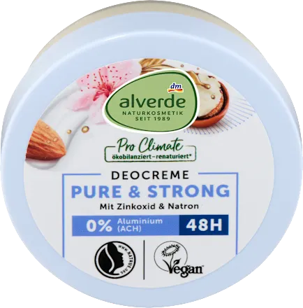 Deodorant Cream Pure & Strong, 50 ml