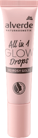 Highlighter All in 1 Glow Drops 02 Rosy Gold, 15 ml