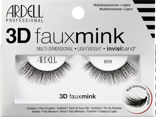 3D Faux Mink Artificial Eyelashes 859 (1 pair), 2 pcs