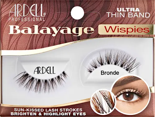 Artificial eyelashes Balayage Wispies Bronde (1 pair), 2 pcs