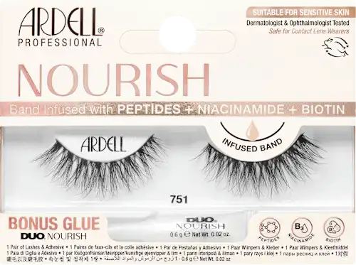 Nourish 751 Artificial Eyelashes (1 pair), 1 pc