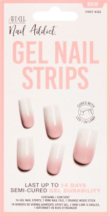 UV Gel Nail Foils, Gel Nail Strips First Kiss, 16 pcs