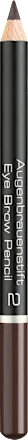 Eyebrow pencil 2 Intensive Brown, 1.1 g