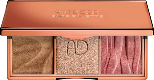 Blush, bronzer & highlighter palette, 1 pc