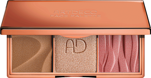 Blush, bronzer & highlighter palette, 1 pc