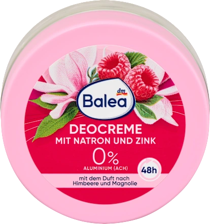 Deodorant cream with baking soda & zinc, 50 ml