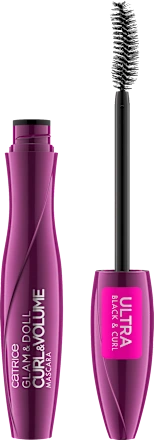 Mascara Glam & Doll Curl & Volume 010 Black, 10 ml