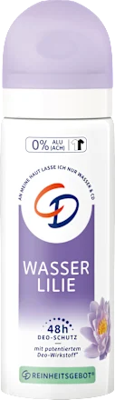 Water Lily Deodorant Spray, Travel Size, 50 ml