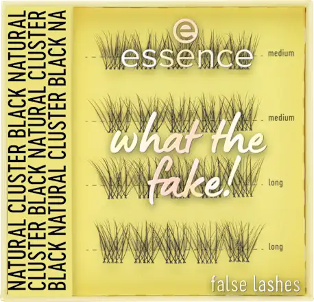 Artificial eyelash set What The Fake! False Lashes 06 Natural Cluster Black, 1 pc.