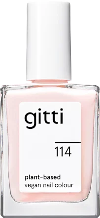 Plant Based Nail Polish 114 Glossy Pale Pink, 15 ml