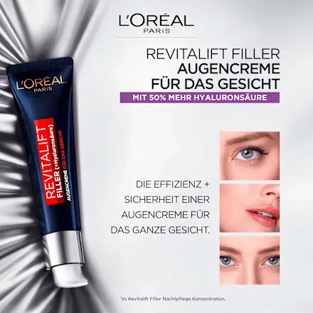 Eye Cream + Face Revitalift Filler, Hyaluronic Acid, 30 ml - Image 8