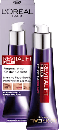 Eye Cream + Face Revitalift Filler, Hyaluronic Acid, 30 ml