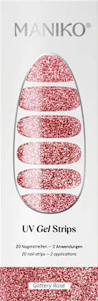 UV Gel Nail Foils Glittery Rosé, 20 pcs