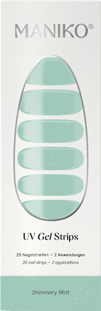 UV Gel Nail Foils Shimmery Mint, 20 pcs
