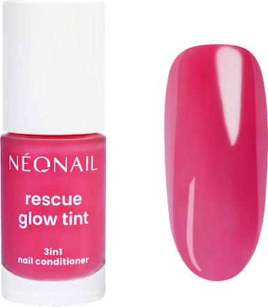 Nail care Rescue Glow Tint, 3in1 Nail Conditioner Magenta Pink, 7.2 ml
