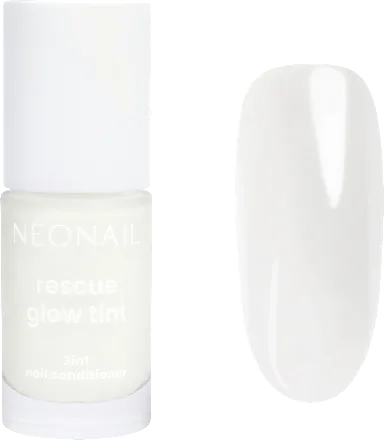 Nail care Rescue Glow Tint, 3in1 Nail Conditioner, Milky White, 7.2 ml