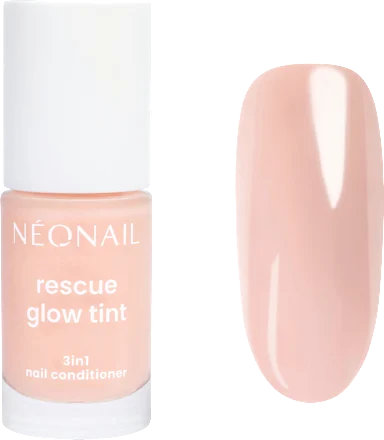 Nail care Rescue Glow Tint, 3in1 Nail Conditioner Peachy Nude, 7.2 ml