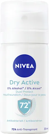 NIVEA Deodorant spray Dry Active, travel size, 35 ml
