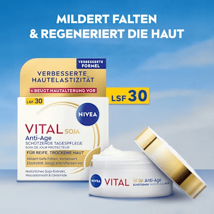 Vital Soy Anti-Age Protective Face Cream SPF 30, 50 ml - Image 7