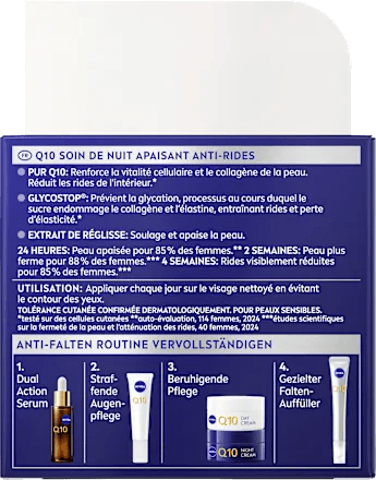 Night Cream Q10 Anti-Wrinkle Sensitive, 50 ml - Image 3