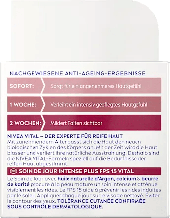 Vital Anti-Wrinkle Intensive Plus Day Cream SPF 15, 50 ml - Image 4