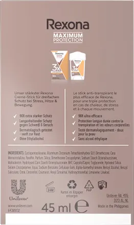 Antiperspirant deodorant cream Maximum Protection Sports Control, 45 ml - Image 4