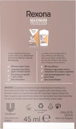 Antiperspirant deodorant cream Maximum Protection Sports Control, 45 ml - Image 5